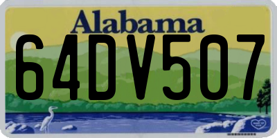 AL license plate 64DV507