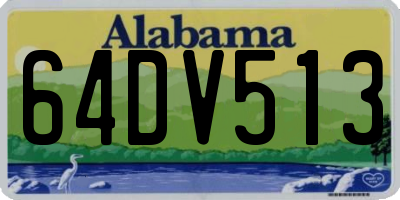 AL license plate 64DV513