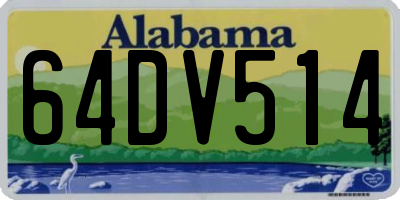 AL license plate 64DV514