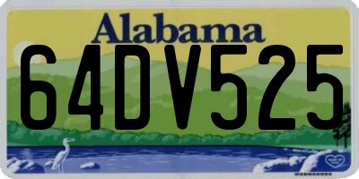 AL license plate 64DV525