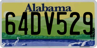 AL license plate 64DV529