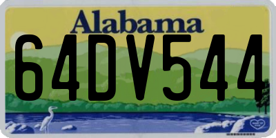 AL license plate 64DV544