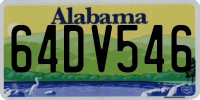 AL license plate 64DV546
