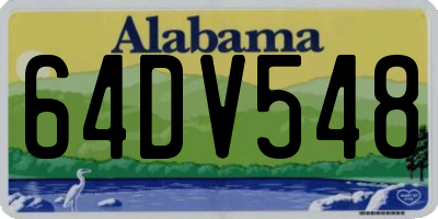AL license plate 64DV548