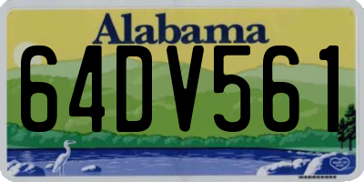 AL license plate 64DV561