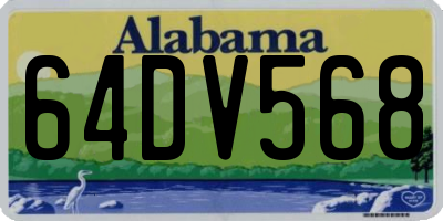 AL license plate 64DV568