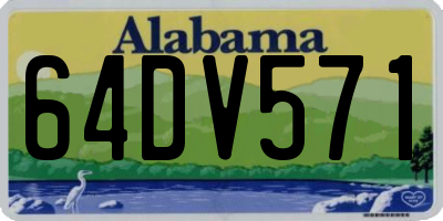 AL license plate 64DV571