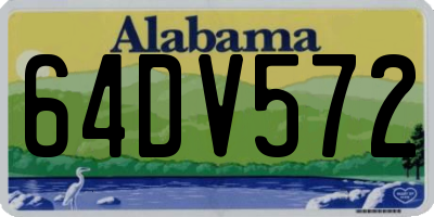 AL license plate 64DV572