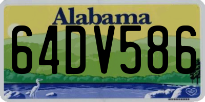 AL license plate 64DV586