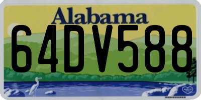 AL license plate 64DV588