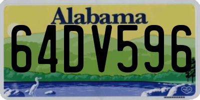 AL license plate 64DV596