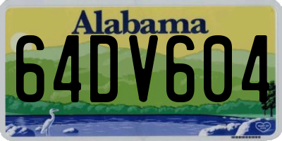 AL license plate 64DV604