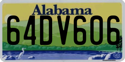 AL license plate 64DV606