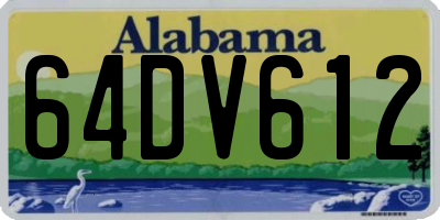 AL license plate 64DV612