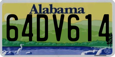 AL license plate 64DV614