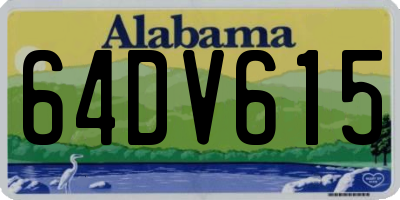 AL license plate 64DV615