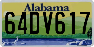 AL license plate 64DV617