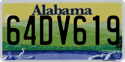AL license plate 64DV619