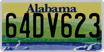 AL license plate 64DV623