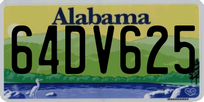 AL license plate 64DV625