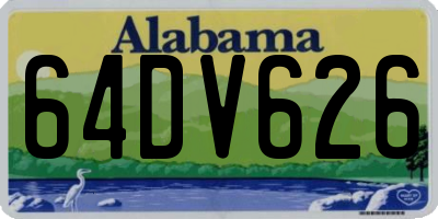 AL license plate 64DV626