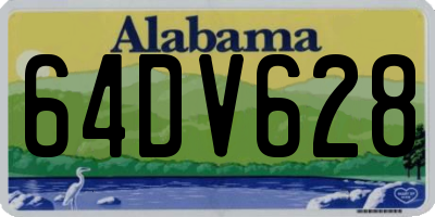 AL license plate 64DV628