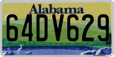AL license plate 64DV629