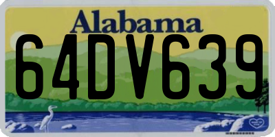 AL license plate 64DV639