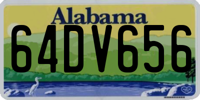 AL license plate 64DV656