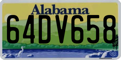 AL license plate 64DV658