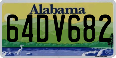 AL license plate 64DV682