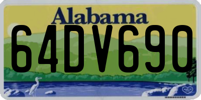 AL license plate 64DV690