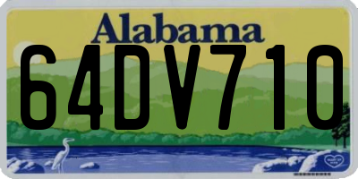 AL license plate 64DV710