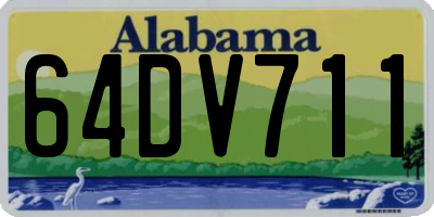 AL license plate 64DV711