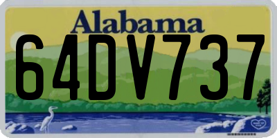 AL license plate 64DV737