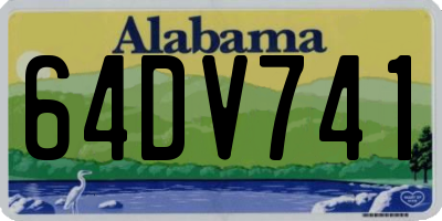 AL license plate 64DV741