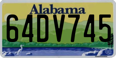 AL license plate 64DV745