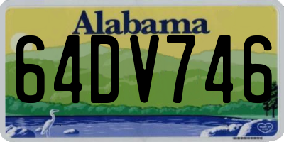 AL license plate 64DV746
