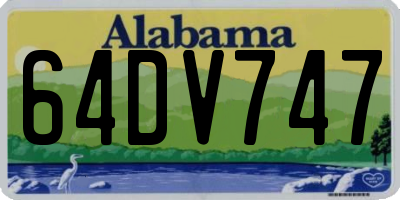 AL license plate 64DV747