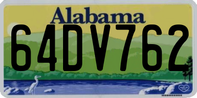 AL license plate 64DV762