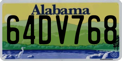 AL license plate 64DV768