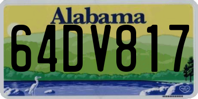 AL license plate 64DV817