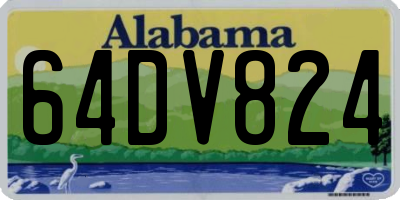 AL license plate 64DV824