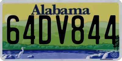 AL license plate 64DV844