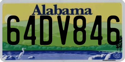 AL license plate 64DV846
