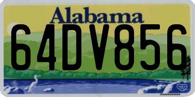 AL license plate 64DV856