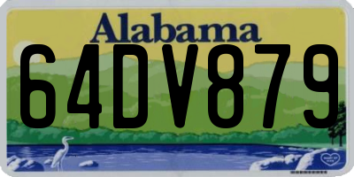 AL license plate 64DV879