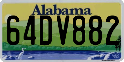 AL license plate 64DV882