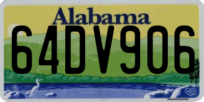 AL license plate 64DV906