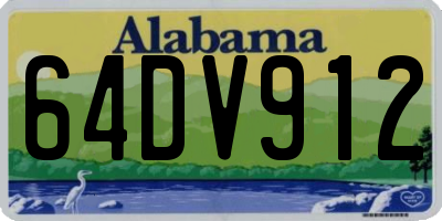 AL license plate 64DV912